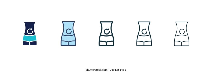 Metabolism icon set on white background