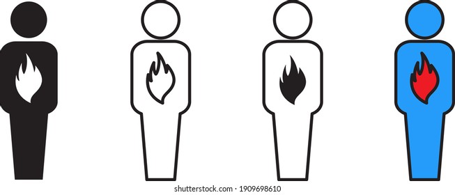 Icono de metabolismo , ilustración vectorial.