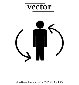 Metabolism icon vector symbol illustration on white background..eps