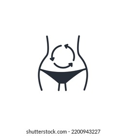 Metabolism line icon. Simple element illustration. Metabolism concept outline symbol design.
