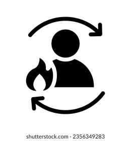 Metabolism solid icon illustration vector graphic