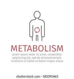 Metabolism. Vector Icon For Web Graphic.