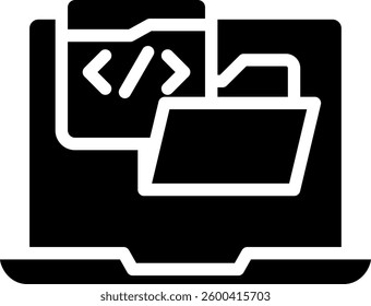 Metadata Icon Glyph Vector Illustration