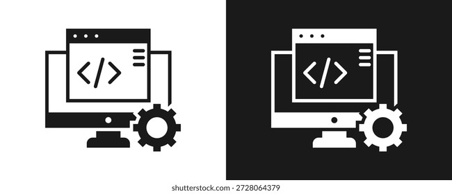 Conjunto De Iconos De Metadatos Glifo En Fondo Blanco Y Negro