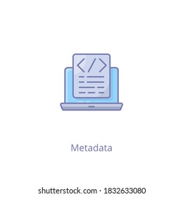 Metadata Icon In Vector. Logotype