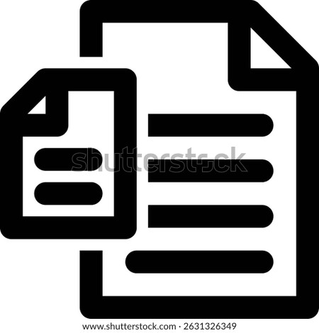 Metadata, Meta Data, Data Outline Icon