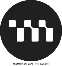 Metadium cryptocurrency coin token vector sign logo