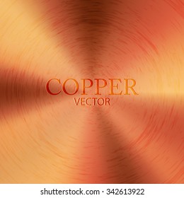 Metal Abstract Background. Copper. Vector illustration