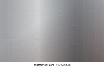 Metal abstract background. Realistic metallic texture, chrome, silver, steel, aluminum for design concept. Seamless pattern. Vector illustration