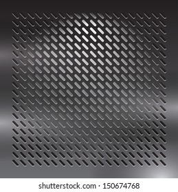 Metal abstract background - vector illustration 