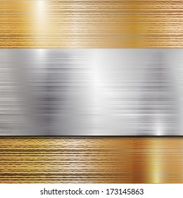 Metal abstract background - vector illustration 