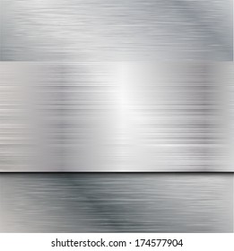 Metal abstract background - vector illustration 