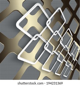 Metal abstract background - vector illustration
