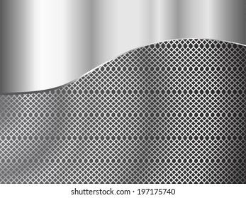 Metal abstract background - vector illustration