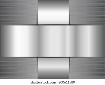 Metal abstract background - vector illustration 