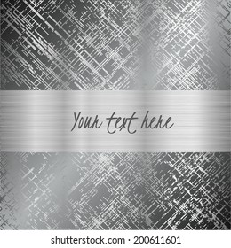 Metal abstract background - vector illustration 