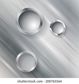 Metal abstract background - vector illustration 