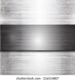 Metal abstract background - vector illustration 
