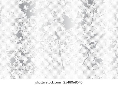 Metal abstract silver texture background. Chrom aged texture banner. Vector illustration.