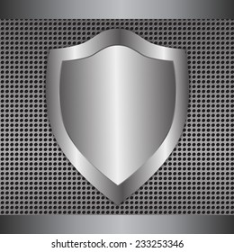 metal aluminum shield background texture vector illustration