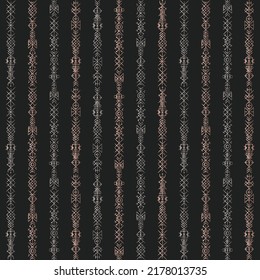 Metal ancient vector seamless pattern