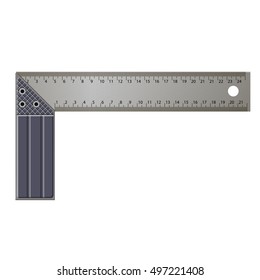 The metal angle on a white background, vector illustration
