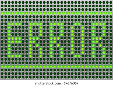 Metal annunciator panel