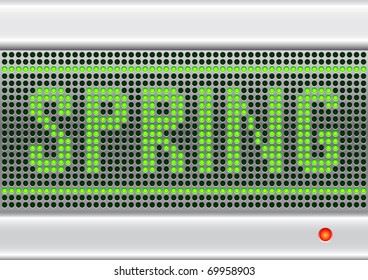 Metal annunciator panel