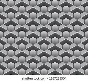 Metal armor seamless pattern