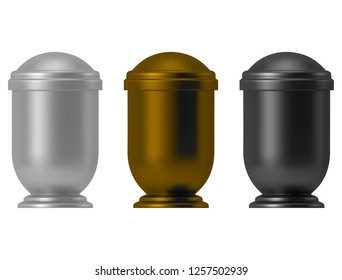 Metal ash urn