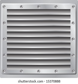 Metal Background Air Vent