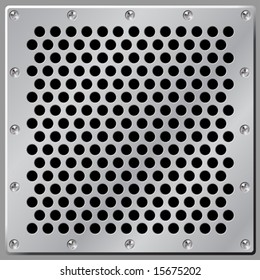 Metal Background Air Vent