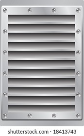 Metal Background Air Vent