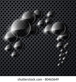 metal background, eps10