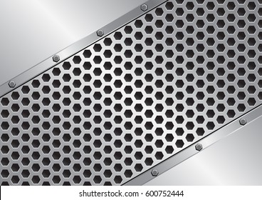 Metal Background Grate Texture Stock Vector (Royalty Free) 600752444 ...