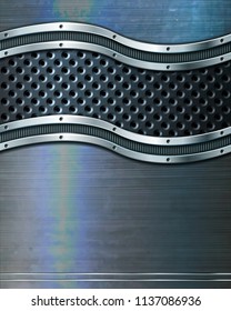 Metal background for industrial and technology design. Vector illustration. 