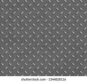Metal background with pattern. Textured steel plate. Vector illustration.