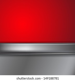 Metal background with place for text. EPS10 Vector.