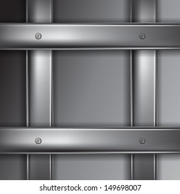 Metal background with place for text. EPS10 Vector.
