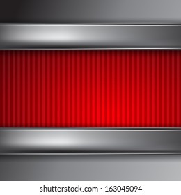 Metal background with place for text. EPS10 Vector.