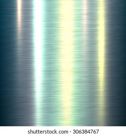 Metal background, polished metallic texture, vector illustration.