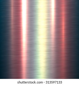 Metal background, polished metallic texture, vector illustration.
