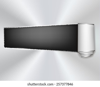 metal background ripped hole