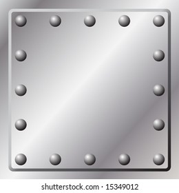 Metal Background with Rivets