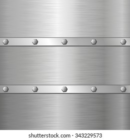 metal background with screws