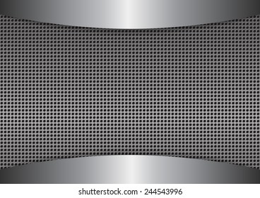 Metal background texture - vector illustration