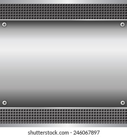 Metal background texture - vector illustration