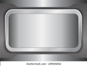 Metal background texture - vector illustration