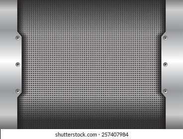 metal background texture - vector illustration