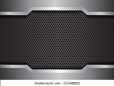 metal background texture - vector illustration